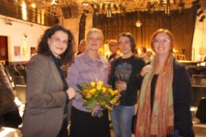 Diskussionsrunde mit Tina Müller, Dagmar Schulz, Gleichstellungsbüro der Stadt Düsseldorf